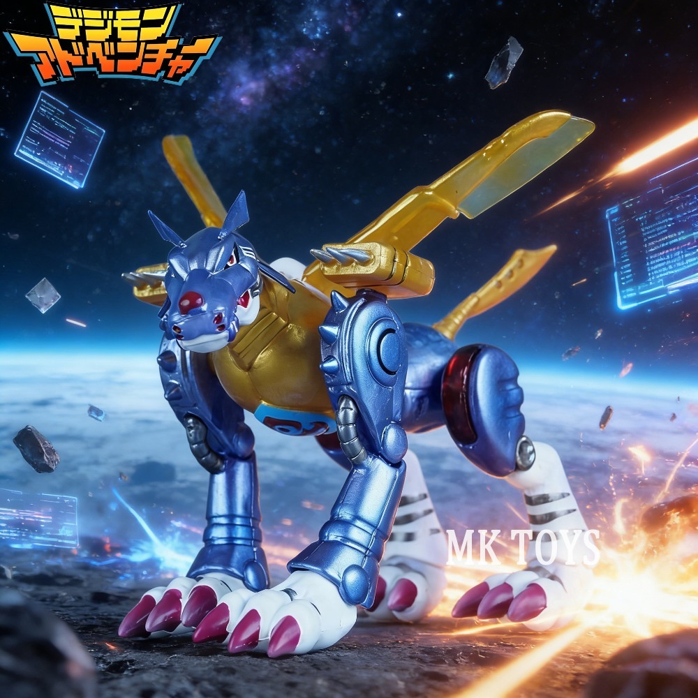 Model Kit Digimon - Anime Digimon Adventure Figure Metal Garurumon