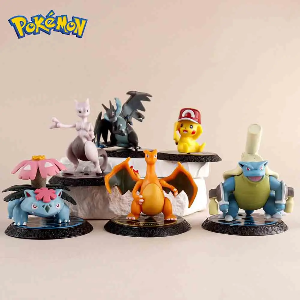 Model Kit Rayquaza - Pokemon 6Pcs Figure Pikachu 6-7cm Anime