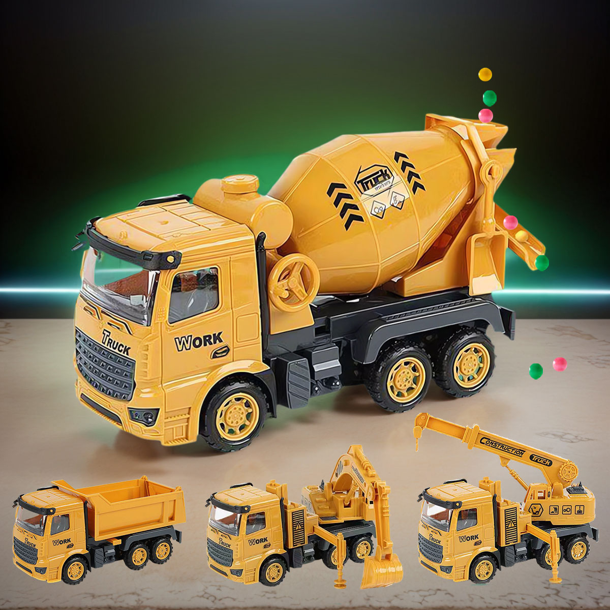 Model Kit Excavator - 1 PCS Engineering Vehicle Toy for