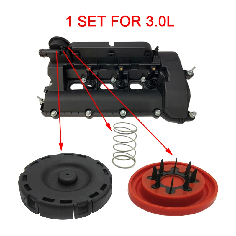 Model Kit V8 - Nắp Van PCV Màng Bộ Dụng