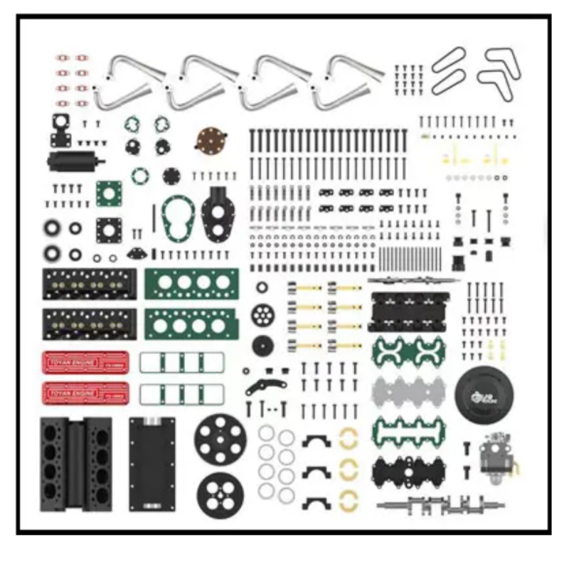TOYAN V8 Gas 4 Stroke Engine 2 - đánh giá và giá Model Kit V8