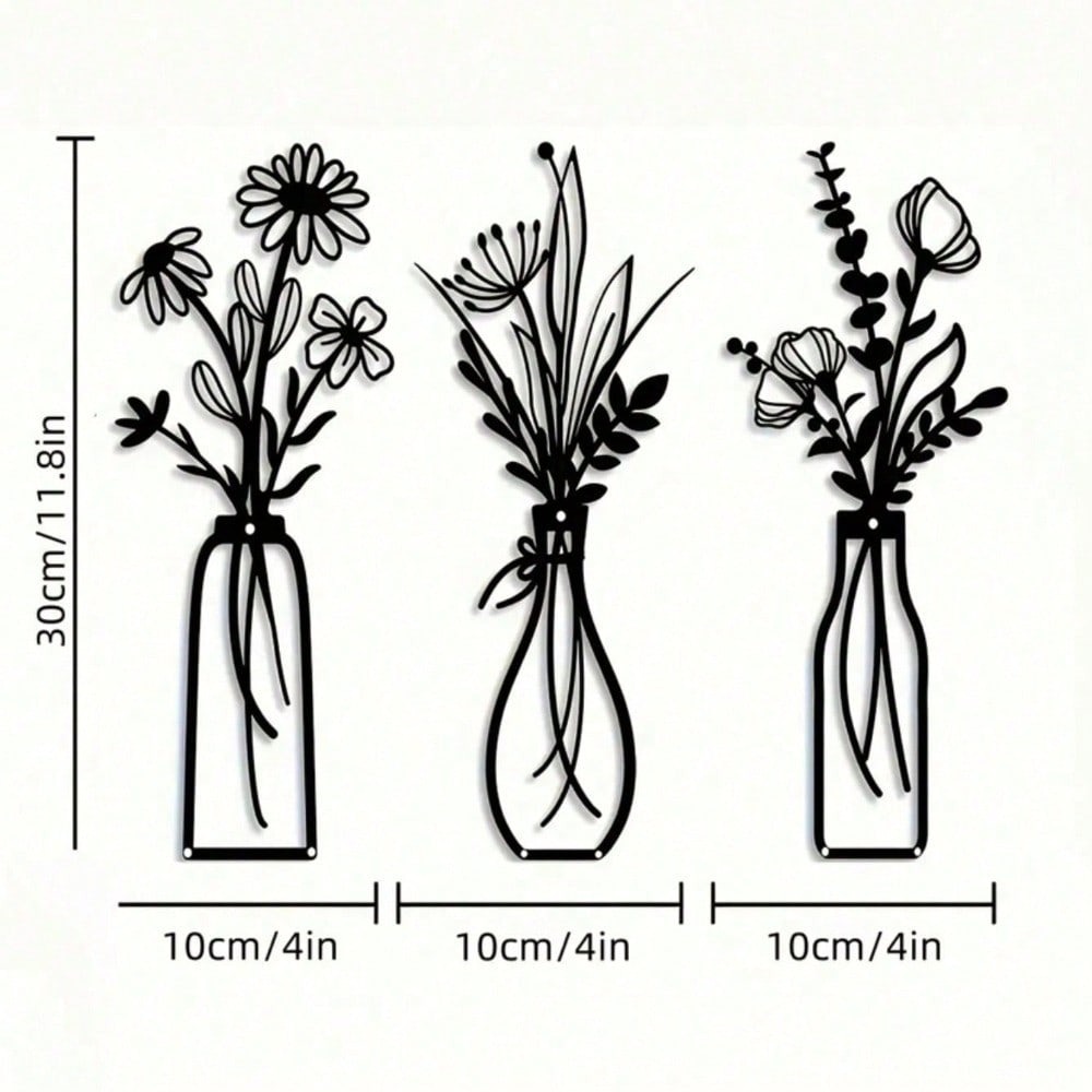 3pcs Vintage Metal Floral Wall - đánh giá và giá Model Kit Vintage