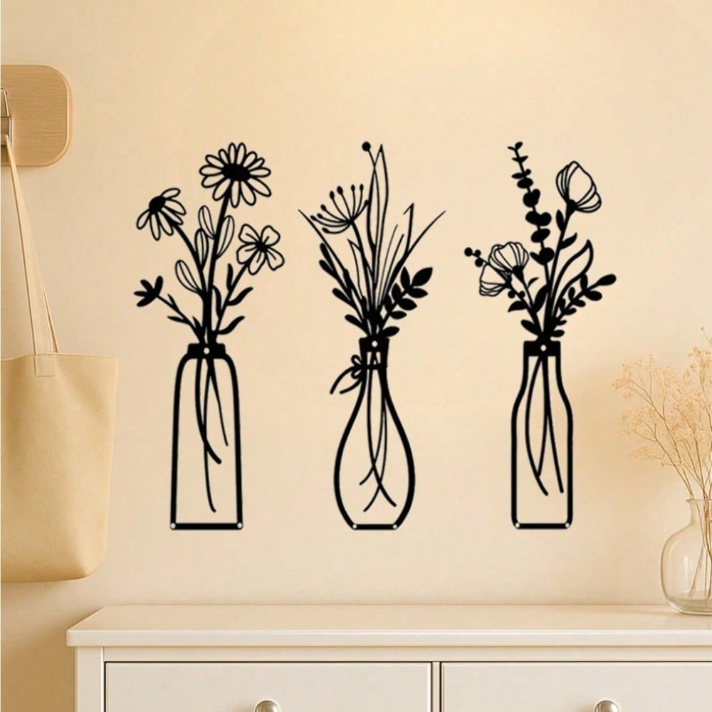 3pcs Vintage Metal Floral Wall - đánh giá và giá Model Kit Vintage