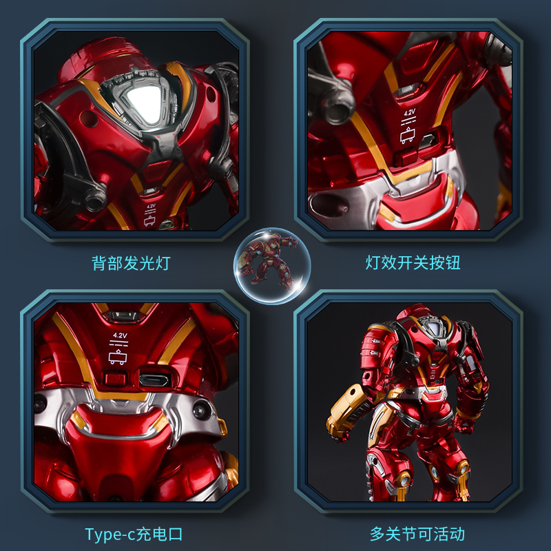 26cm LED ZD Original Iron Man  - đánh giá và giá Model Kit Iron Man Mark 50