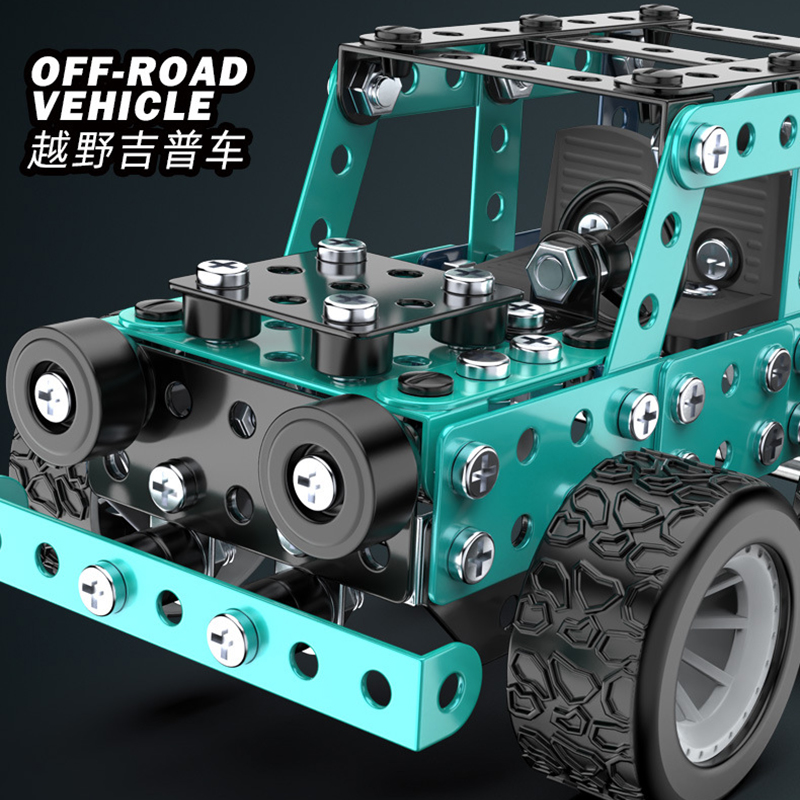 DIY Metal Building Block Assem - đánh giá và giá Model Kit Excavator