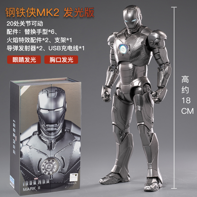 Original Avengers ZD Toy Light - đánh giá và giá Model Kit Iron Man Mark 50