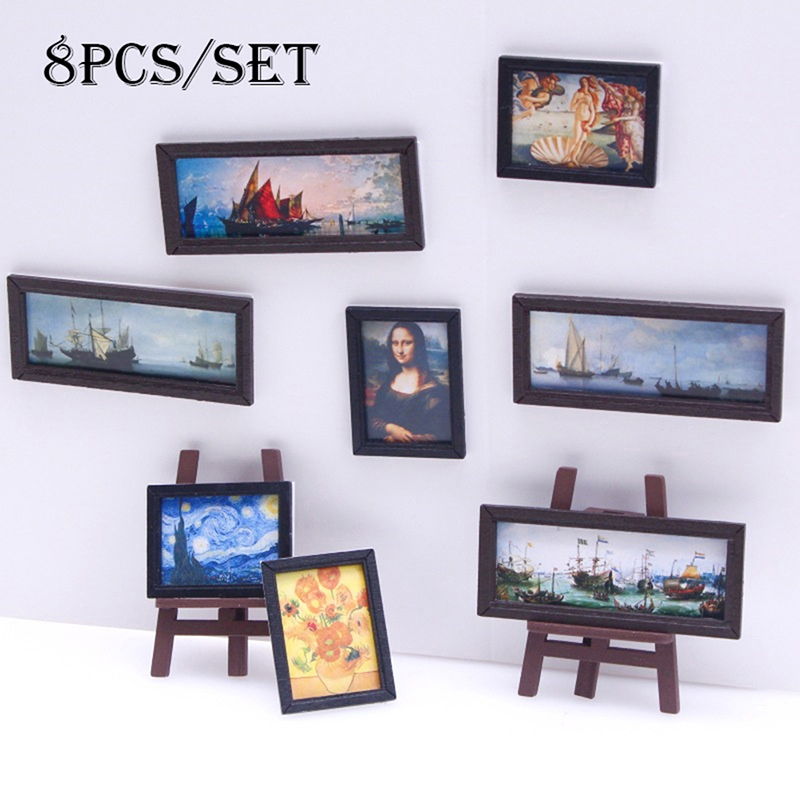 8Pcs/Set 1:12 Dollhouse Miniat - đánh giá và giá Model Kit Vintage