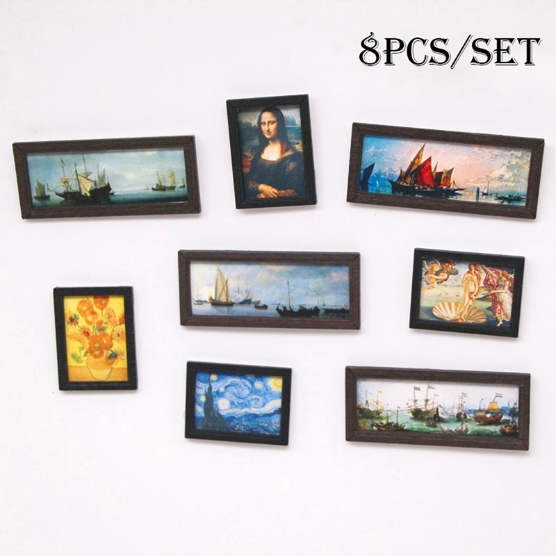 8Pcs/Set 1:12 Dollhouse Miniat - đánh giá và giá Model Kit Vintage