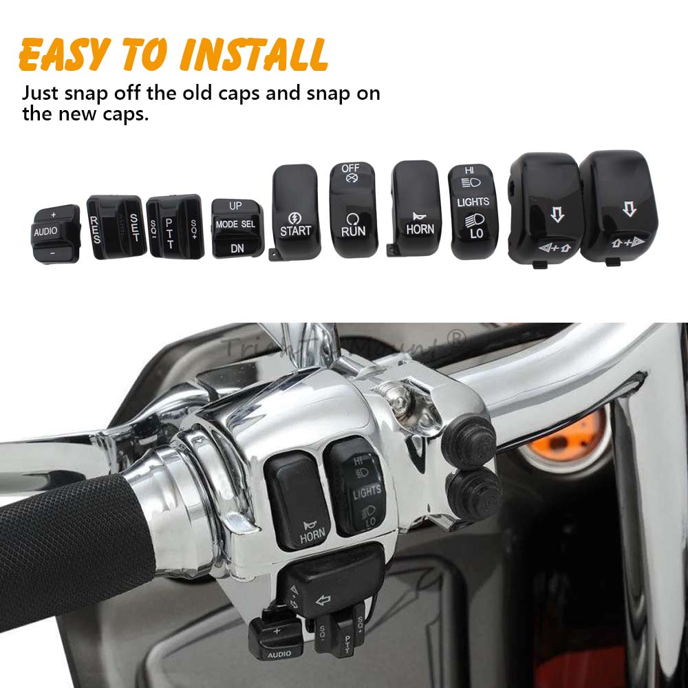 Motorcycle Black Hand Control  - đánh giá và giá Model Kit Harley Davidson