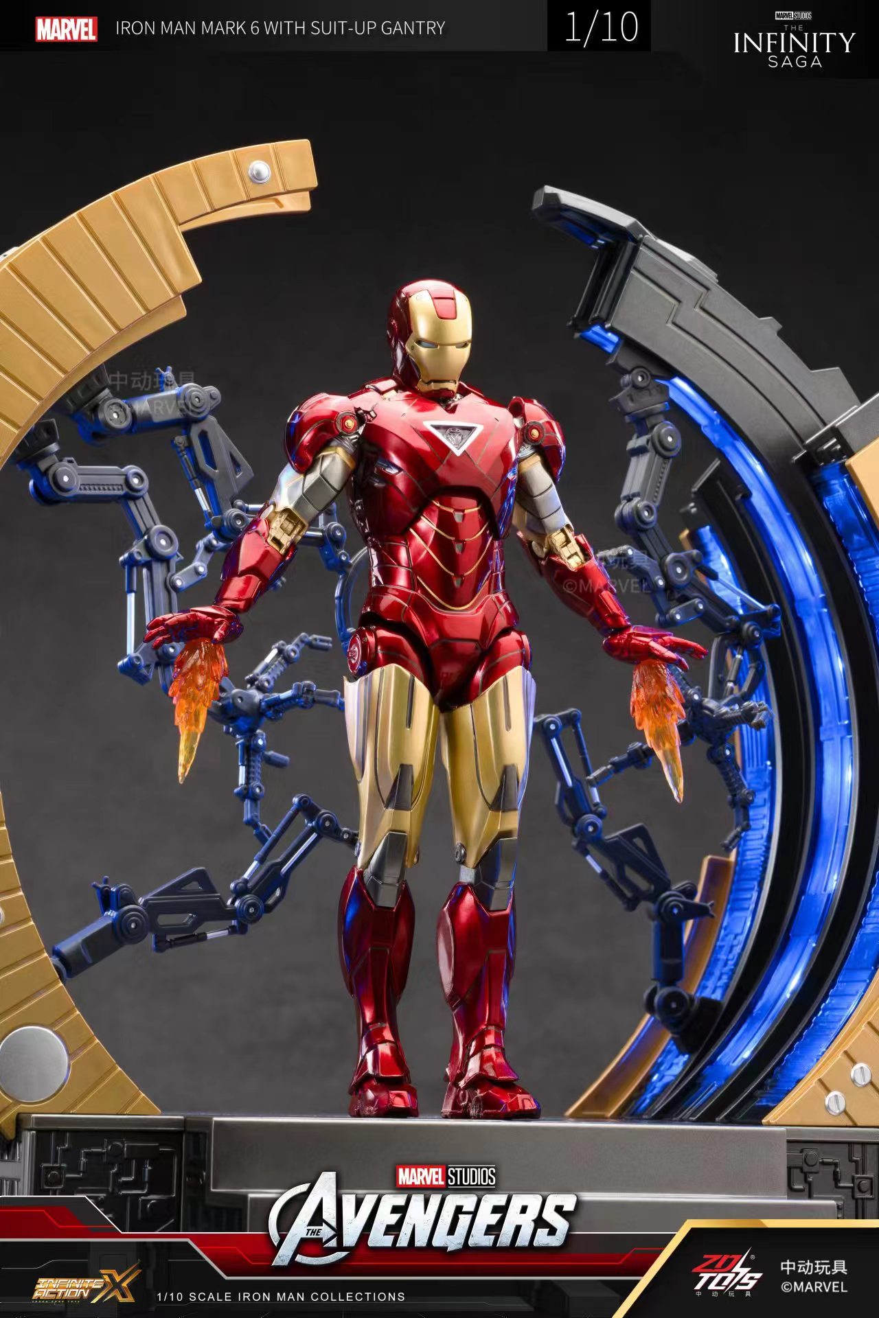 Original ZD Toys Iron Man WITH - đánh giá và giá Model Kit Iron Man Mark 50